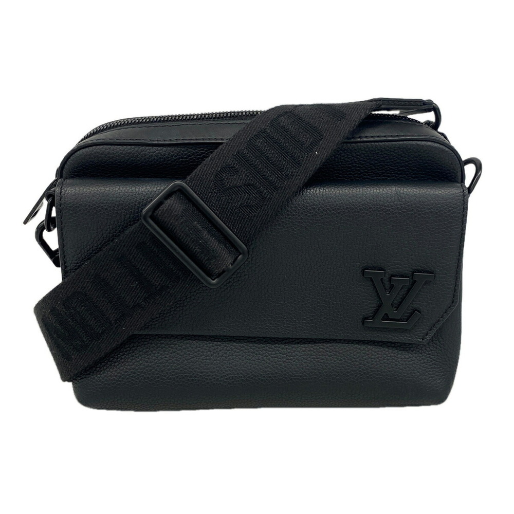 Louis Vuitton Shoulder Bag LV Aerogram Fast Line M22482 Black Men's